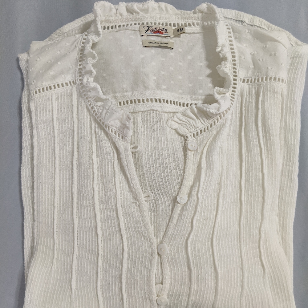 Faherty Willa Shirt Sz Sm